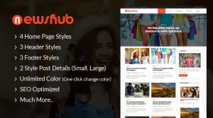 Newshub - Blog & Magazine WordPress Theme. - Themes ...