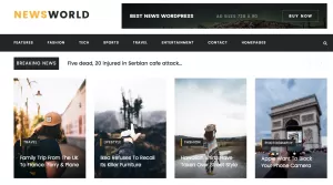 Newsworld - Magazine HTML5 Template