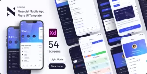 Nexipay - Banking Mobile App XD Template