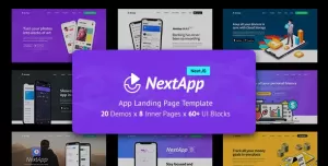 NextApp - App Landing Pages Pack NextJS Template
