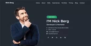 Nick Berg - Personal Portfolio Template