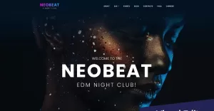 Night Club & Entertainment Moto CMS 3 Template