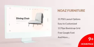NOAZ – Furniture Ecommerce PSD Template