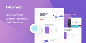 Nonid - React Next SEO & Software Landing Page Template