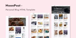 NoonPost - Personal Blog HTML Template