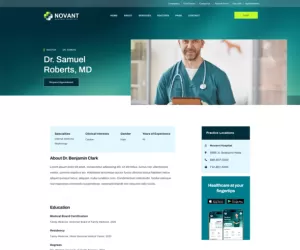 Novant - Hospital And Medical Clinic Elementor Template Kit