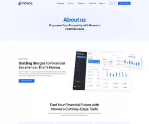 Novoa - Saas & Finance Software Service Elementor Template Kit