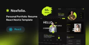 Noxfolio - Personal Portfolio Resume NextJs Template