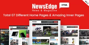 NwsEdge - News & Magazine HTML Template