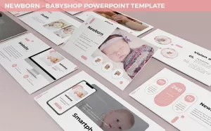 Nyfödd - Babyshop Powerpoint-mall