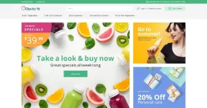 Obveris - Clean Grocery eCommerce Store Magento Theme