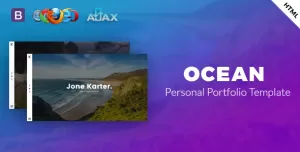 Ocean -  Personal Portfolio Template.