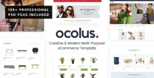 Ocolus - Creative & Modern Multi-Purpose eCommerce PSD Template