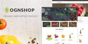 Ognshop - Organic Food & Health Products Sketch Template