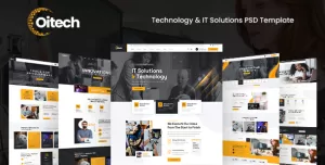 Oitech - Technology & IT Solutions PSD Template