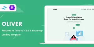 Oliver - Tailwind CSS & Bootstrap 5 Landing Template