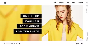 ONE SHOP - Fashion Ecommerce PSD Template