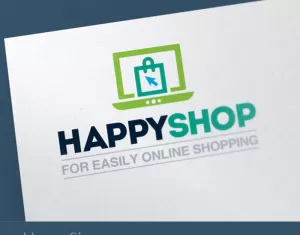 Online Shopping  E-Commerce Shop Logo Template