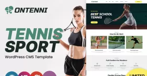 Ontenni - Tennis Club and Sports WordPress Theme