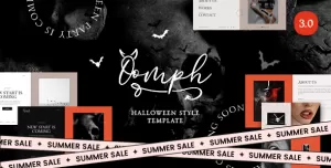 Oomph - Halloween Style Coming Soon & Landing Page Template
