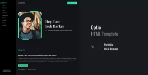 Optio - CV, Resume, vCard, Portfolio HTML Template