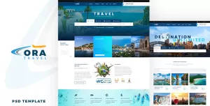 Ora  Travel and Hotel Booking PSD