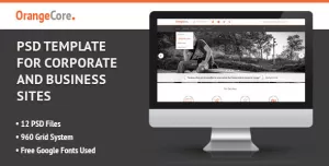 OrangeCore - PSD Template for Business Sites