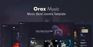 Oraz - Music Band Joomla 4 Template