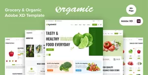 Orgamic - Grocery & Organic Food Shop Template For Adobe XD