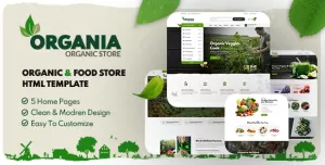 Organia - Organic Foods Store Responsive HTML5 Template