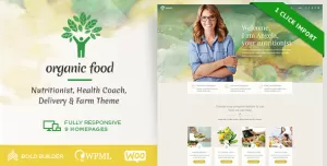 Organic Food - Nutritionist & Farm WordPress Theme
