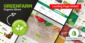 Organic Food Store Shopify eCommerce Theme - Greenfarm