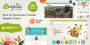Organici - Fresh Food & Grocery Store - Shopify Multi-Purpose Mega Responsive Theme