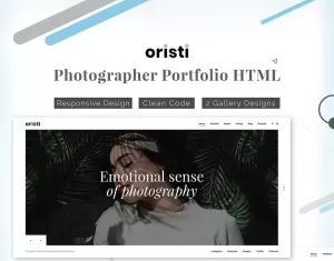 Oristi Photography HTML Website Template - TemplateMonster