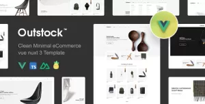 Outstock - Clean, Minimal eCommerce Vue Nuxt 3 Template