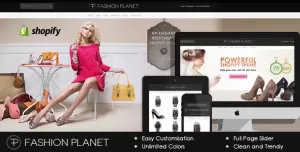 Parallax Shopify Theme - Fashion Planet