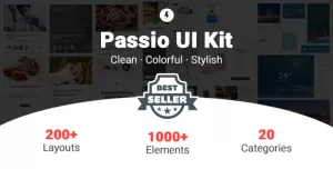 Passio - Huge Layout Collection and UI Kit Library for Web & App Design