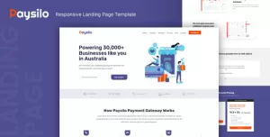 Paysilo — Responsive Landing Page Template