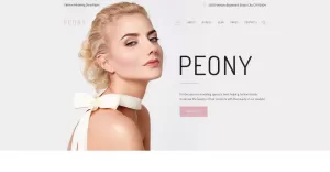 Peony - Modemodelbureau WordPress-thema - TemplateMonster
