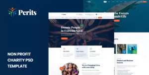 Perits - Non Profit Charity PSD Template