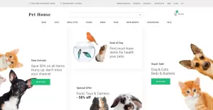 Pet House - Pet Shop eCommerce Modern OpenCart Template