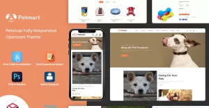 PetMart - Pet Store and Pet Food OpenCart Template