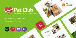 Pets Club - Pet Shop & Breeding Veterinary WordPress Theme