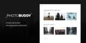PhotoBuddy  Photography HTML Template
