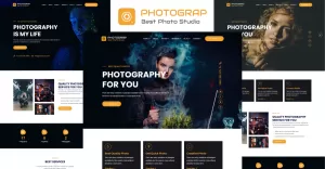 Photograp - Photography HTML5 Template - TemplateMonster