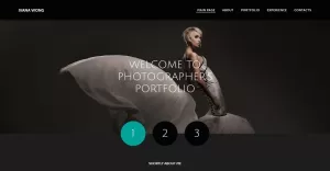 Photographer Website Powered by MotoCMS 3 Website Builder