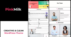 PinkMilk WordPress Theme – Creative And Clean Theme For Corporate Websites