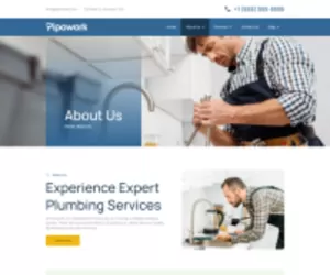 Pipowork - Plumbing Service Business Elementor Template Kits