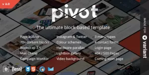 Pivot  Multi-Purpose HTML with Page Builder