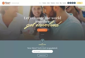 Planet Shakers - Church & Religion WordPress Theme